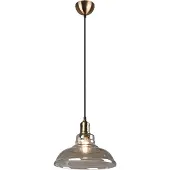 TRIO Pendelleuchte aus Glas Aldo Ø 28cm altes Kupfer