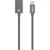 Kanex USB-C - USB-A 21cm, 0,21 m, USB C, USB A, USB 3.2 Gen 1 (3.1 Gen 1), Männlich/Weiblich, Grau
