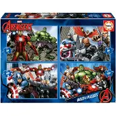 Educa Marvel Avengers Puzzles 4-in-1