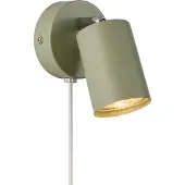 Nordlux Wandstrahler Explore mit Kabel und Stecker, GU10, grün