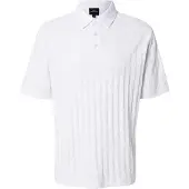 Armani Exchange für Herren. XM001292AF10337U0002 Mercerisiertes weißes Poloshirt (XS), Lässig, Baumwolle, Kurzarm