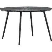 Ebuy24 San Vito Gartentisch Ø120cm schwarz.