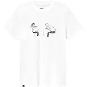 DEDICATED - T-Shirt Stockholm Phoney Date - T-Shirt Gr XL weiß