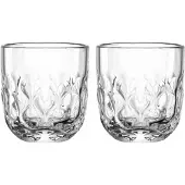 Leonardo Latte-Macchiato-Glas "Kaffeegläser (2) Gocce 220 ml 2er Set transparent", bunt (transparent), 2 tlg., Glas, Trinkgefäße, Latte-Macchiato-Glas