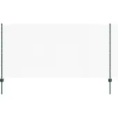 vidaXL Sechseckzaun mit Pfosten 25 x 1,2 m PVC-beschichteter Stahl