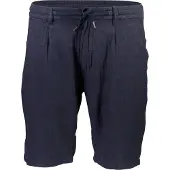 Lindbergh Shorts , Herren, Gr. XL, N-Gr, blau (navy), Web, Obermaterial: 55% Baumwolle, 45% Leinen, unifarben, regular fit kniefrei, Hosen Shorts, Sommerhose mit Taschen