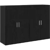 vidaXL Sideboard 2 stk. Schwarz Eichen-Optik 60 x 31 x 84 cm