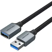 Vention USB-A 3.0 Verlängerungskabel 1m Grau