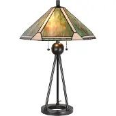 Clayre & Eef Tischlampe 5LL-6165 im Tiffany-Look, Ø50cm