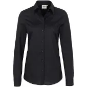 Hakro Bluse Mikralinar 121, schwarz, Größe 2XS - schwarz - 2XS