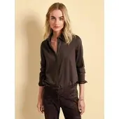 Fadenmeister Berlin Jersey-Bluse braun, 36