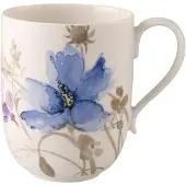 Villeroy & Boch Becher "Latte Macchiato Becher Mariefleur Gris Basic 370 ml bunt", bunt, 1 tlg., Porzellan, Trinkgefäße, Becher