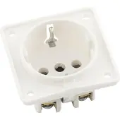 Hager 941852502, Typ F, 1 Modul(e), Schrauben, Weiß, Thermoplast, Matt