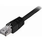 Deltaco STP-620S, 20 m, Cat6, F/UTP (FTP), RJ-45, RJ-45, Schwarz