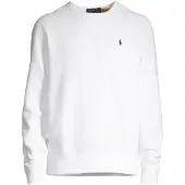 Ralph Lauren für Herren. 710766772009 Weißes RL Fleece-Sweatshirt (M), Lässig, Baumwolle