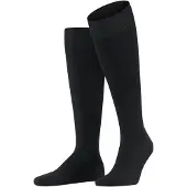 Falke Energizing Wool Herren Kniestrümpfe, 45-46, Schwarz, Uni, Schurwolle