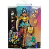 Monster High Cleo de Nile Modepuppe mit Tier Hissette und Accessoires, Modepuppe, 4 Jahr(e), 150 mm, 250 g