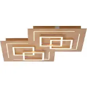 Q-SMART-HOME Paul Neuhaus Q-LINEA LED-Decke Holzdekor 60cm