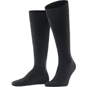 Falke Ultra Energizing Herren Kniestrümpfe, 45-46, Schwarz, Uni, Baumwolle