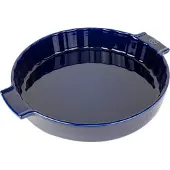 Peugeot Quicheform APPOLIA Keramik rund, 28 cm, Optimale Keramikform mit Seitengriffen für einen sicheren Halt der Speisen, Farbe: blau
