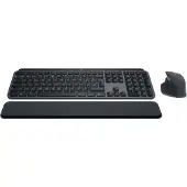 Logitech MX Keys S Combo, Kabellos, Bluetooth, Scherenschalter, QWERTY, LED, Graphit