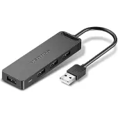 Vention CHMBB, USB 2.0, Mikro-USB, USB 2.0, 480 Mbit/s, Schwarz, Acrylnitril-Butadien-Styrol (ABS), 28/24
