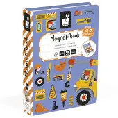 Janod Magnéti'Book: Baustellenfahrzeuge - Magnetspiel ab 3
