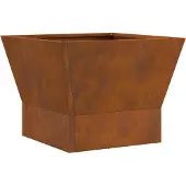 vidaXL Feuerstelle Rostoptik 40 x 40 x 35 cm Wetterfeststahl