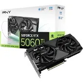 PNY GeForce RTX 5060 Ti, GeForce RTX 5060 Ti, 8 GB, GDDR7, 128 Bit, 7680 x 4320 Pixel, PCI Express x8 5.0