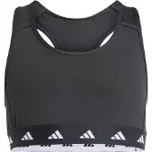 Adidas Sport-BH SPORTSWEAR "TECHFIT PRIMELIFT REACT BH", Damen, Gr. 128, N-Gr, schwarz-weiß (schwarz, carbon, weiß), Obermaterial: 83% Polyester, 17% Elasthan, BHs Sport-BH
