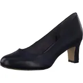 Jana Damen Pumps mit Blockabsatz Vegan, Black, 42