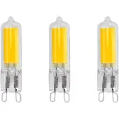 Avide G9 LED-Kapsellampe 2W 200lm 3000K warmweiß 3 Stück