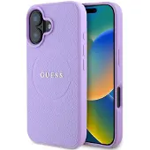 GUESS Pu Grained Classic Logo Magsafe Iphone 16 Handyhülle