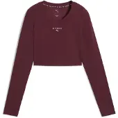 Puma W x Hyrox Shapeluxe LS Crop Tee ruby shimmer (96) XL