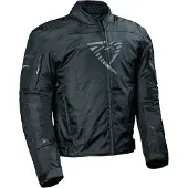 Difi Ibarra Aerotex wasserdichte Motorrad Textiljacke, schwarz, S