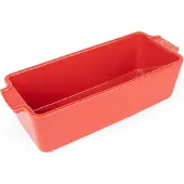 Peugeot Backform APPOLIA Keramik, 31 x 11 x 9 cm, Qualitativ hochwertige Kuchenform für optimale Backergebnisse, Farbe: rot