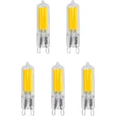 Avide G9 LED-Kapsellampe 5W 500lm 4000K neutralweiß 5 Stück dimmbar