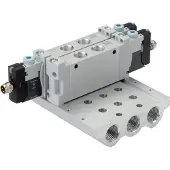FESTO G1/4''-Verteiler 3-Stationen 566619 VABM-L1-14S-G14-3