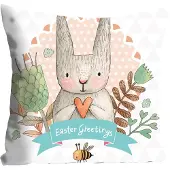 Queence Dekokissen "Phoebe", Mit Easter Greetings