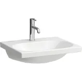 Laufen LUA Waschtisch, 1 Hahnloch, ohne Überlauf, 550x460mm, H8100820001561, Farbe: Weiß