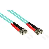 Varia LWL Patchkabel Duplex OM3 ST-ST LSZH 15 m