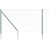 vidaXL Sechseckzaun mit Pfosten 100 x 1 m PVC-beschichteter Stahl Grün
