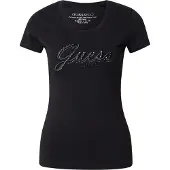 GUESS Embro Script Logo Kurzarm-t-shirt