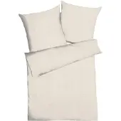 Kaeppel Bettwäsche "Uni", beige (creme), B/L: 135cm x 200cm, 1 Stk., 1 Stk., Musselin, B/L: 80cm x 80cm, 2 Stk., Musselin, Obermaterial: 100% Baumwolle, Bettwäsche, Bettwäsche, Unifarben