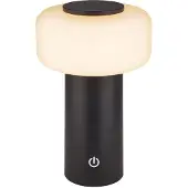 Briloner LED-Akku-Tischleuchte Juna, anthrazit, IP44, dimmbar, 20 cm