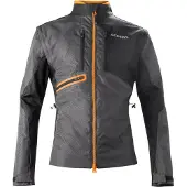 Acerbis Enduro One Motorrad Textiljacke, schwarz/orange, M