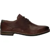 Rieker Schnürschuh , Herren, Gr. 41, braun, Leder, Lederimitat, Schuhe Schnürschuh, Businessschuh, Halbschuh, Festtagsschuh mit Leder-Decksohle, Topseller