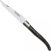 Laguiole En Aubrac Black Poplar Burl, Matt Bolster, Taschenmesser, 12 cm