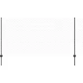 vidaXL Sechseckzaun mit Pfosten 10 x 1,2 m PVC-beschichteter Stahl