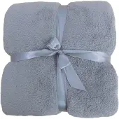 Wirth Wohndecke "Indra", grau (silbergrau), B:150cm L:200cm, Polyester, Wohndecken, Wohndecke